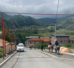 A street in Stepantsminda...