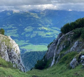 Aerial attraction - the rope bridge is part of the klettersteig