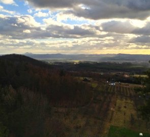 View from the rocks towards Bezděz