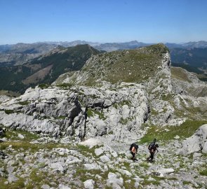 Steep climb with views to Montenegro