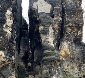 Another steep climb between the rocks