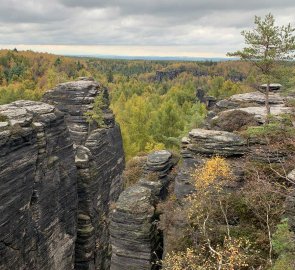 Views from the upper floors of the rocks