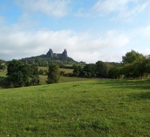 Výhled na hrad Trosky během návratu