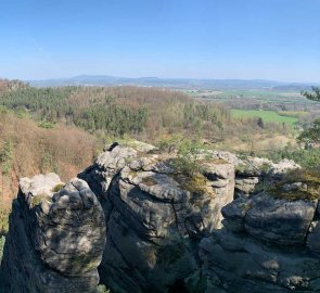 View of the Příhraz rocks