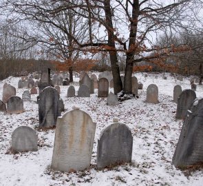 Židovský hřibtov za vesnicí Mořina