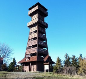 Rozhledna na Velkém Javorníku v Beskydech