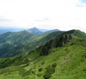 Pohled na hřeben Malé Fatry