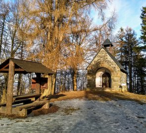 Vrchol bývalé sopky Velký Roudný 780 m n.m.