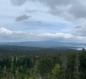 View towards Šumava and Lipno