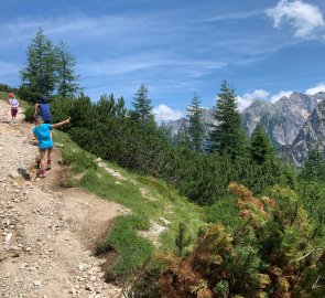 Trail to the top of Mount Vršič