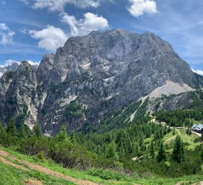 View from the top towards Triglav