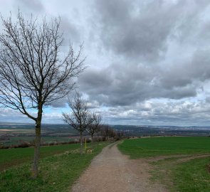 The path from the tower along the ridge