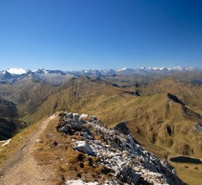 Pohled na Ankogel a Vysoké Taury