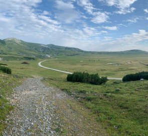 Arriving at the Schneealpe plateau