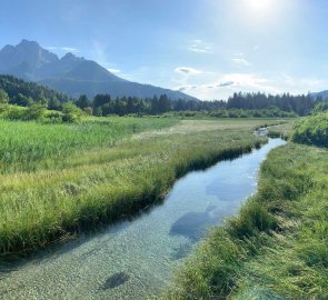 Řeka Sava Dolinka a hora Visoka Ponca