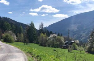 Okružní rodinný výlet z Ostravice k hotelu Sluníčko