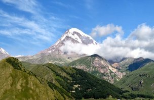 Trip to the Holy Trinity Church in Gergeti, Caucasus