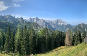 Trek na horu Cima del Cacciatore od Monte Lussari