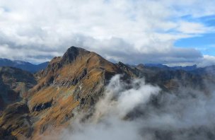 Trek na horu Hohenwart ve Wölzských Taurách