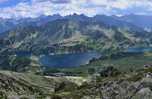 Přechod stezky Orla Perć v polských Tatrách