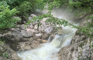 Trip to the Savica waterfall at Lake Bohinj