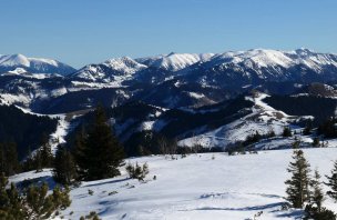 Trek na horu Tonion ze sedla Niederalpl Pass