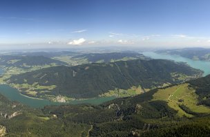 Rodinný výlet na Schafberg v pohoří Salzkammergutberge