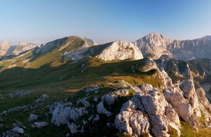 A hike with full equipment in the Maglic Mountains